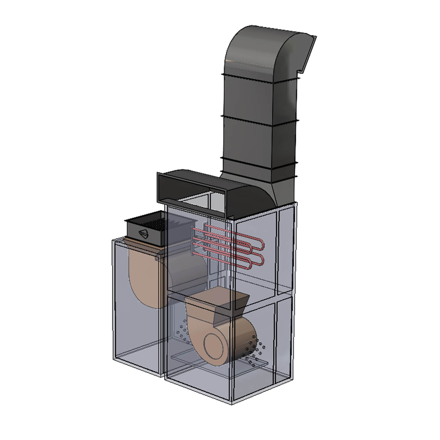 Приточно-вытяжная установка WDK-PVU-10 (10500 м3/;Q-120 кВт)