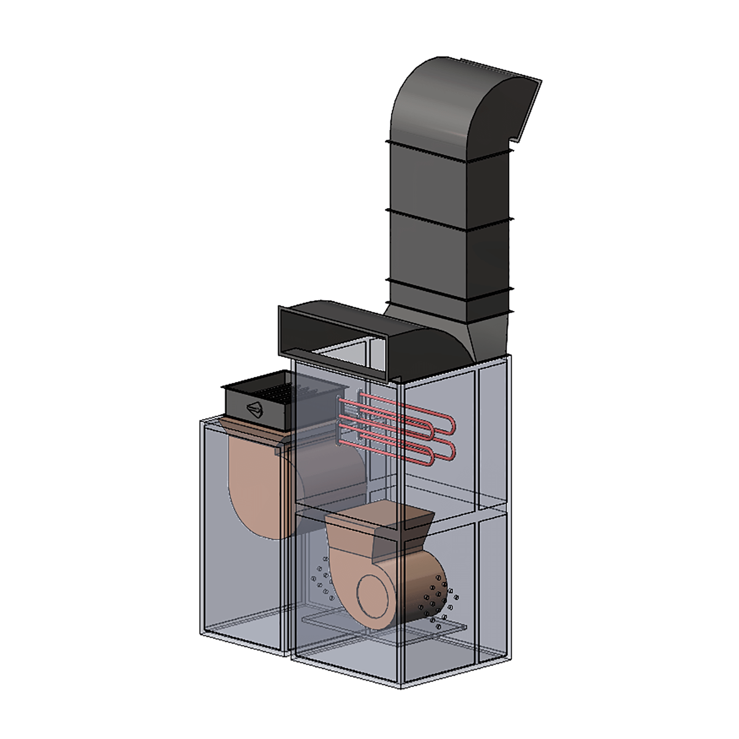 Приточно-вытяжная установка WDK-PVU-12 (12500 м3/ч,Q-120 кВт)